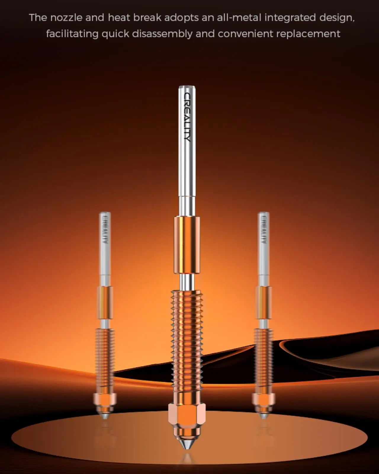 Creality الرسمية K1 سلسلة Hotend أطقم ل K1/K1 ماكس/K1C ترقية السيراميك كتلة التدفئة Hotend عدة يونيكورن سريعة مبادلة فوهة عدة