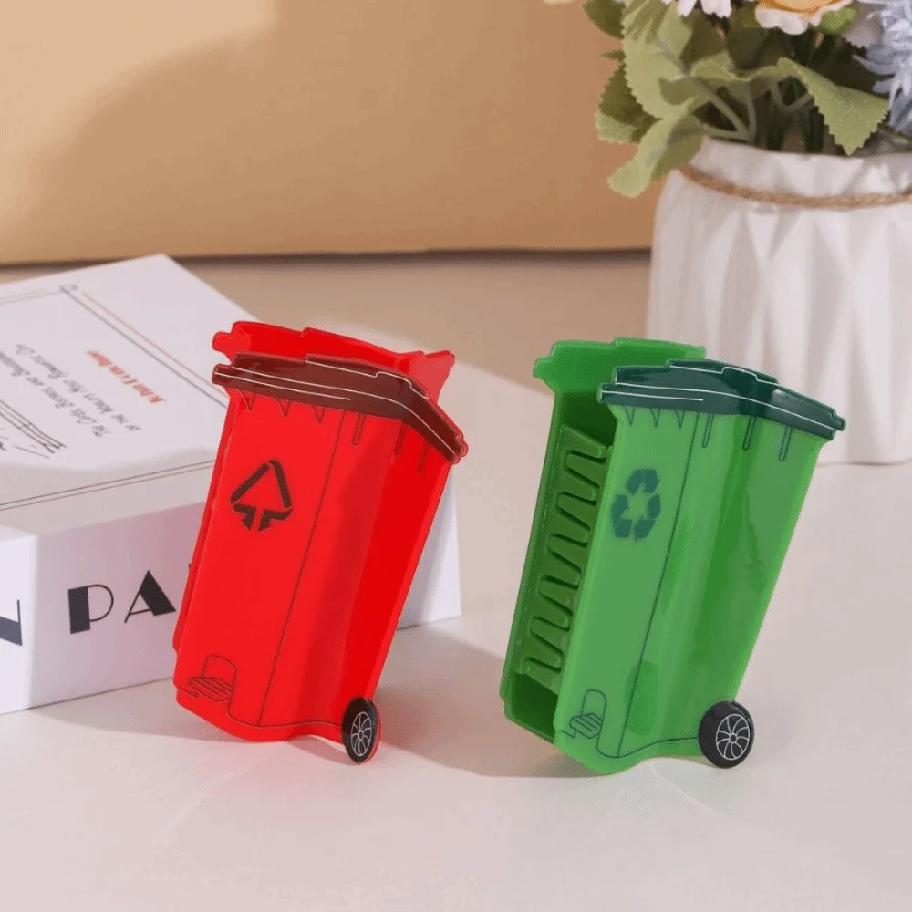 Unique Novelty Trash Can Design Hair Claw Green Funny Garbage Can Hairpins Personality Large Acrylic Shark Clip Daily view 2