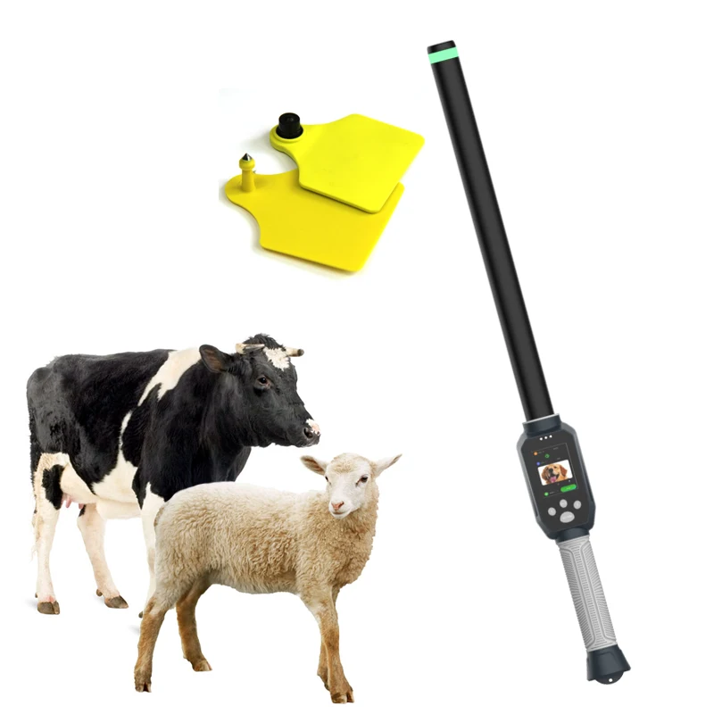 FRD350 Wifi BT ISO11784/5 2.4G FDX-B,HDX Animal Ear tag RFID microchip Stick Reader tracking scanner for livestock Management