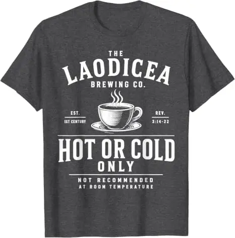 The Laodicea Brewing Co. Heiß- oder Kaltgetränk-T-Shirt mit Bibelvers-Spielerei, Y2K Lukewarm Christlicher Glaube Spruch T-Shirt, Neuheit Geschenk Mode – Detail 15