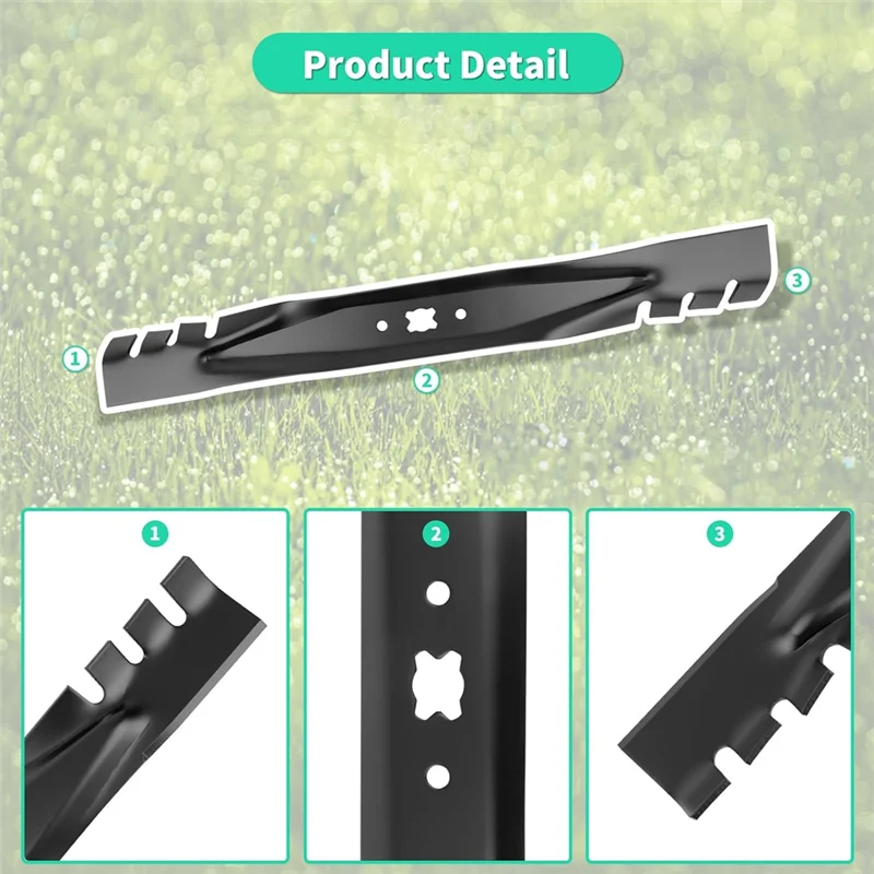 AT51-942-0741A شفرة التغطية لسطح 21 بوصة، شفرة جزازة 742-0741A متوافقة مع تروي بيلت MTD Cub Cadet Craftsman 2 Pack