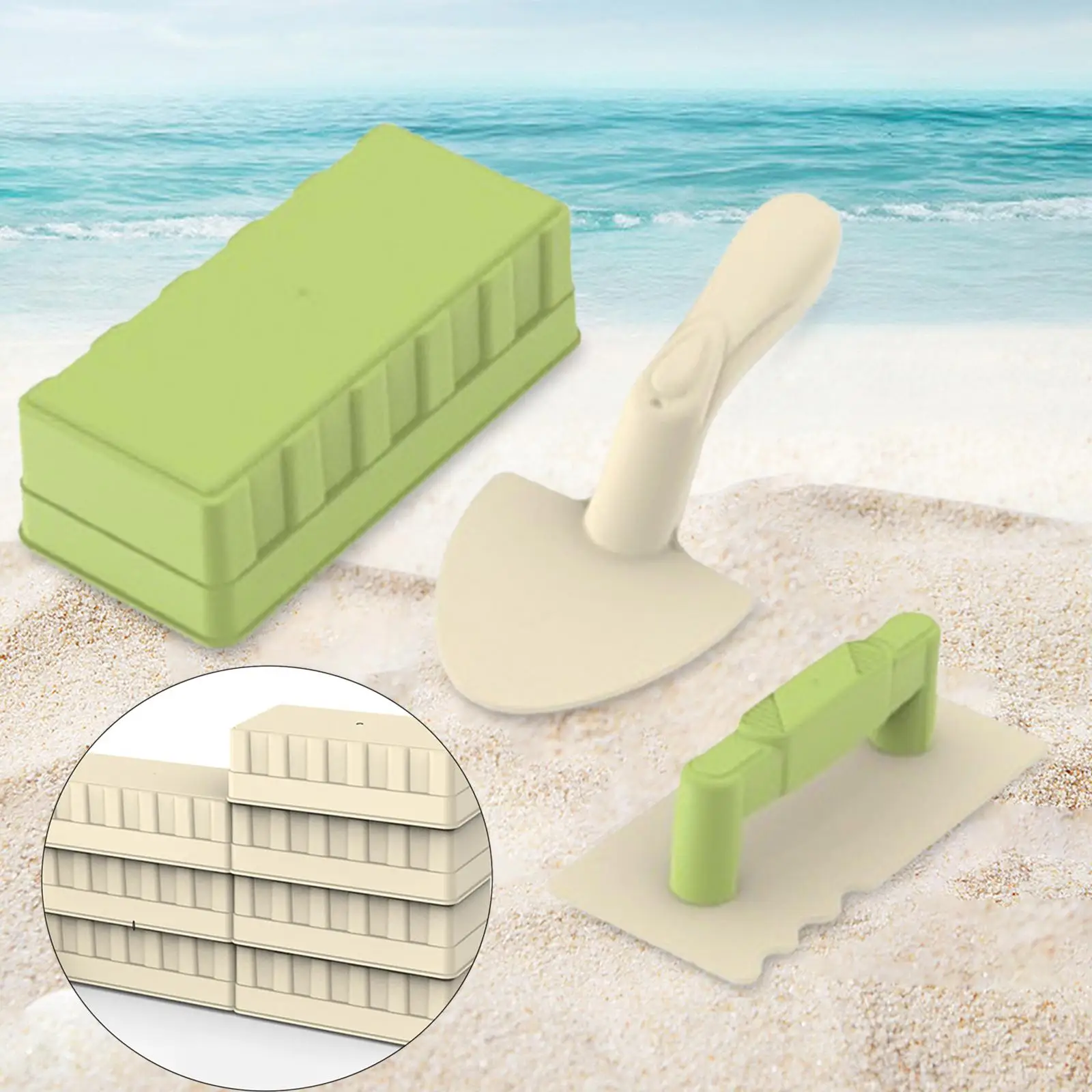 Analyste de construction de château de sable pour garçons, ensemble de jouets de sable, outils exécutifs amusants