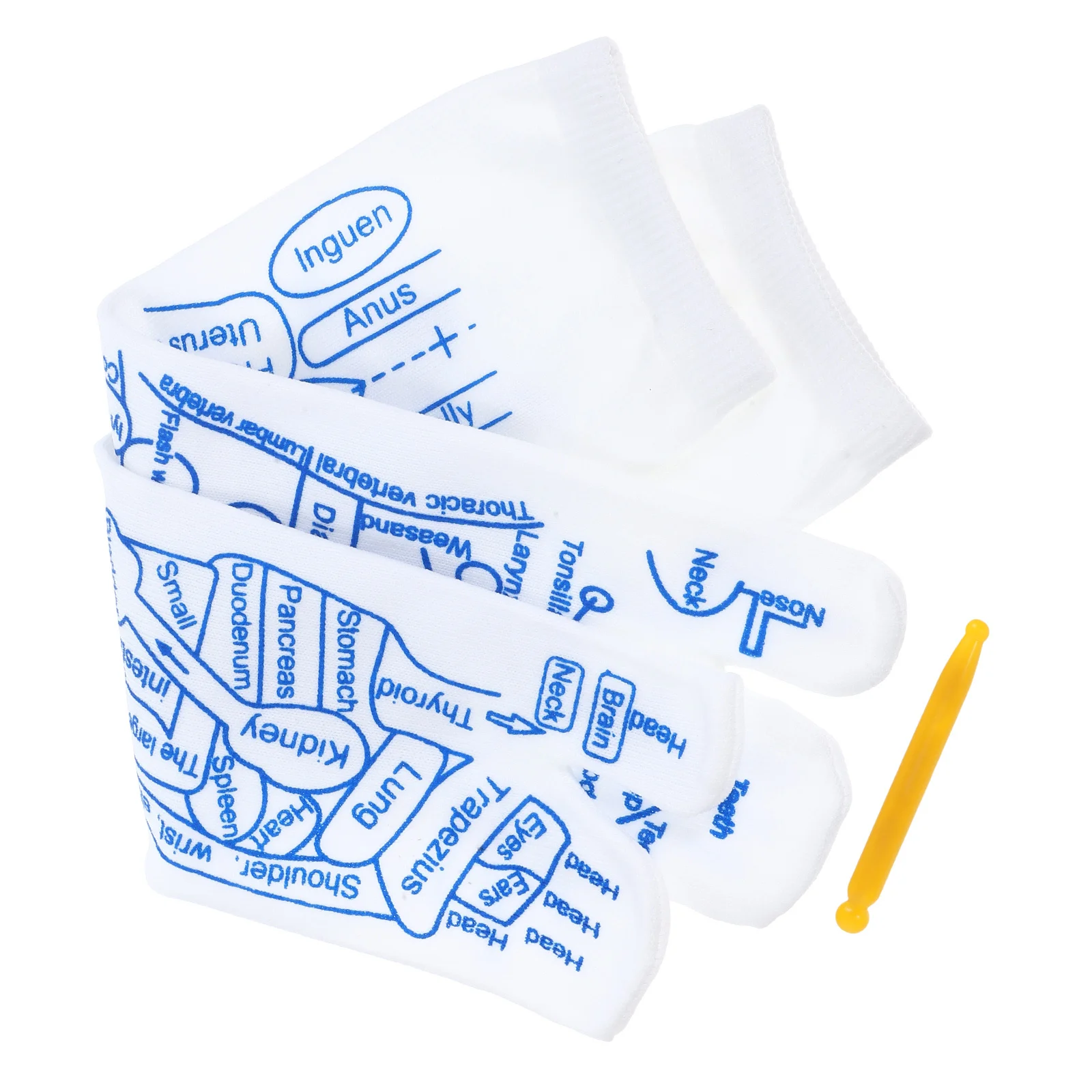 

1 комплект носков для акупрессуры и рефлексологии, дышащие эластичные удобные носки с толстой подошвой для массажа ног, подходят для йоги, бега