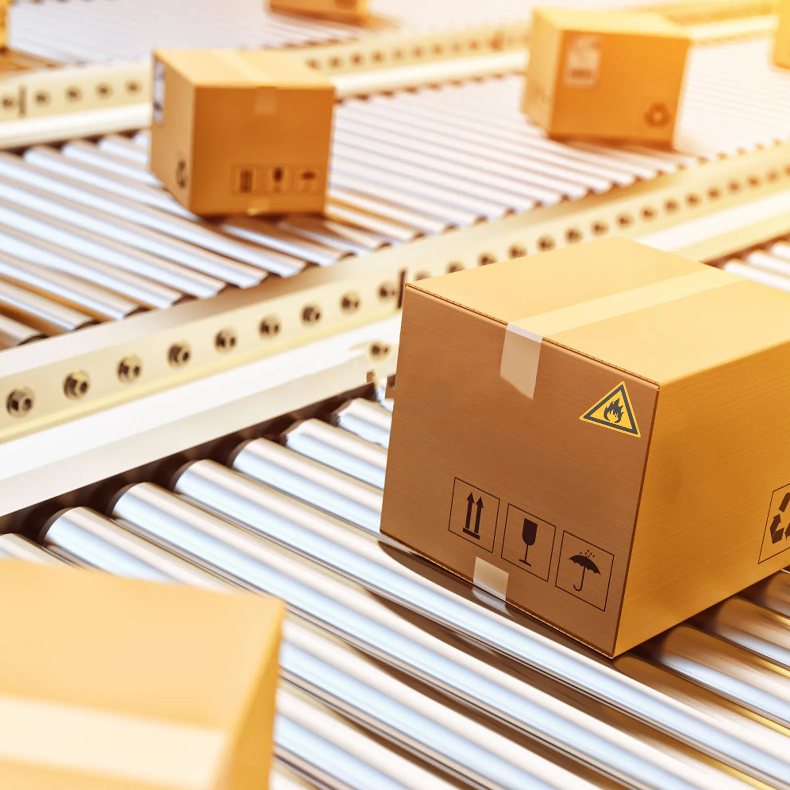 3Pcs Warning Stickers for Safety Sign Decal Scratch Resistant Suitable for Workshop Warehouse Fire Safety Labels