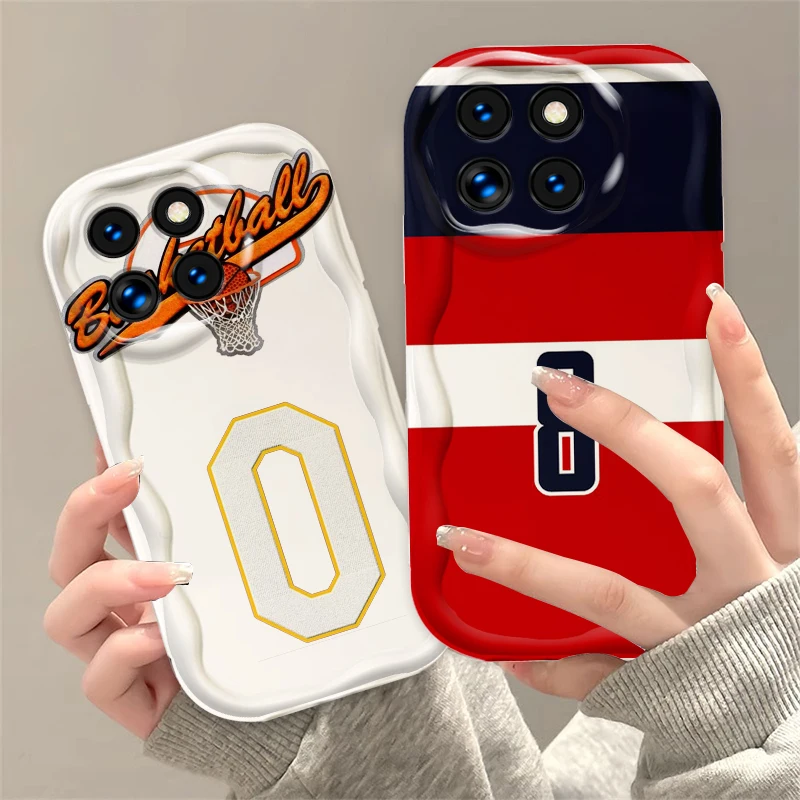 

Basketball Hot Numbers For Xiaomi Mi 14 12 12T 11 Lite Poco M6 X6 X5 X4 X3 M3 F4 Pro GT NFC 5G Wave Oil Funda Phone Case