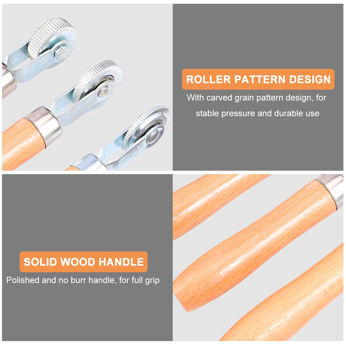 

3PCS Compaction Roller 3mm 6mm 12mm Portable Tire Repair Tool Car Tires Wooden H Bubble Minimize Adhesion Sealing Performance