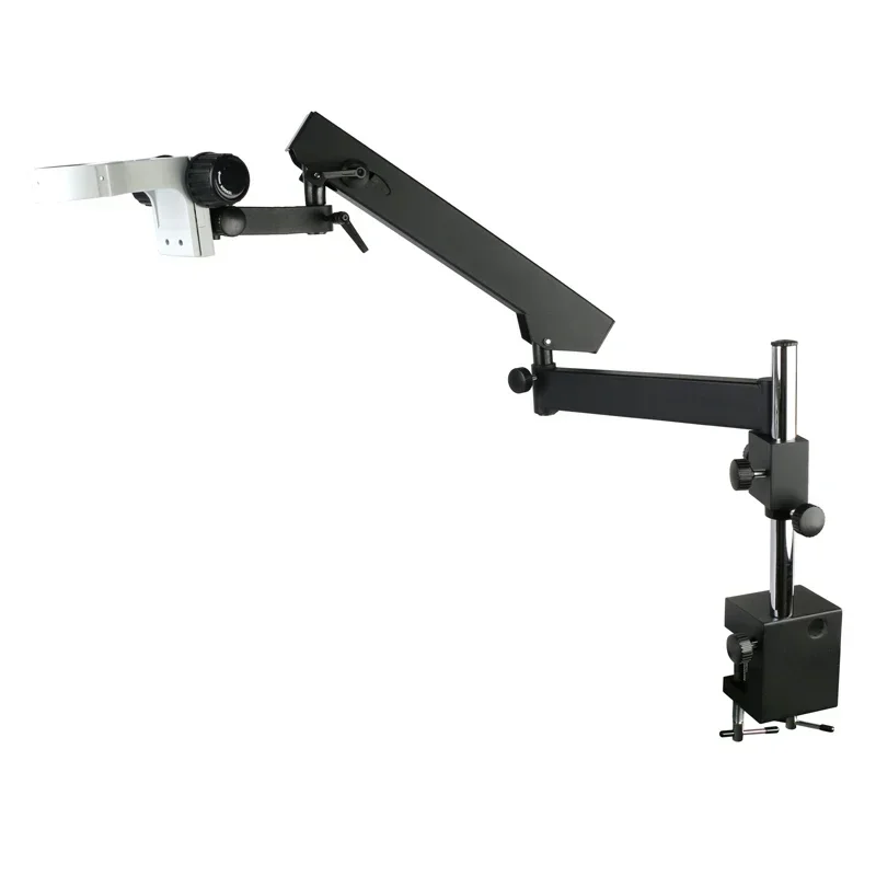 Adjustable Articulating Arm Articulating Stand With Post Clamp Holder Stand 76MM Head For Trinocular Binocular Stereo Microscope