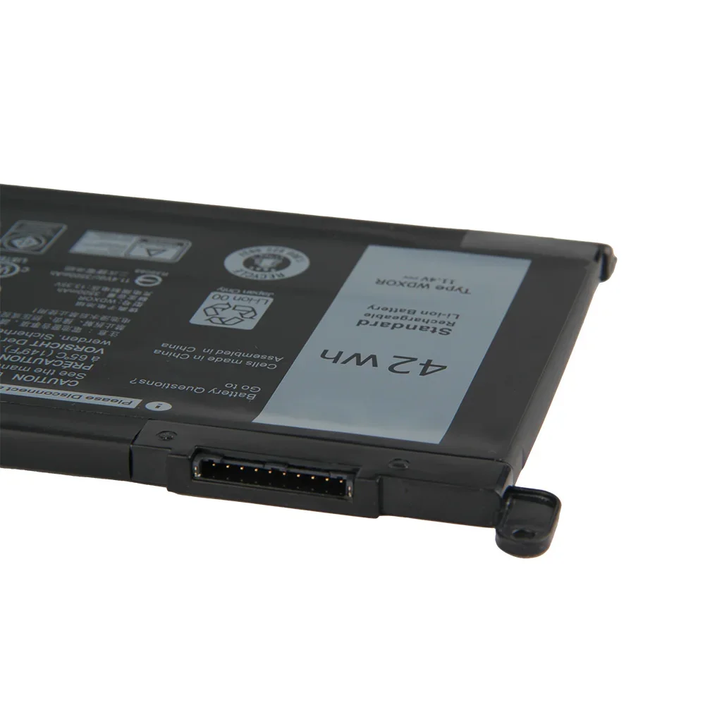 Replacement Battery WDXOR P61F001 For Dell Inspiron 13 5368 5378 7368 15 5567 5568 5578 T2JX4 WDXOR Series 42Wh