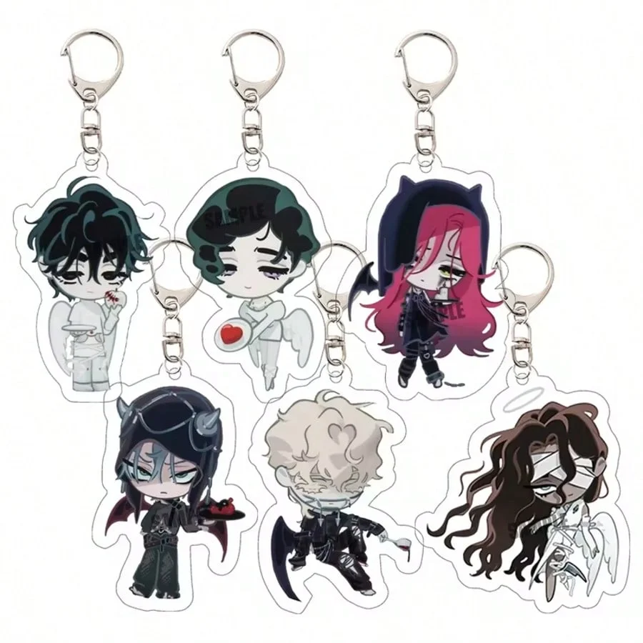 5,5 cm Alien Stage Q-Version Anime-Schlüsselanhänger, Taschenaccessoires für Frauen, Luka, Ivan, Tiel, Mitz, Huna, Su Ya Anhänger, Fan-Geschenk-Accessoires Schlüsselanhänger