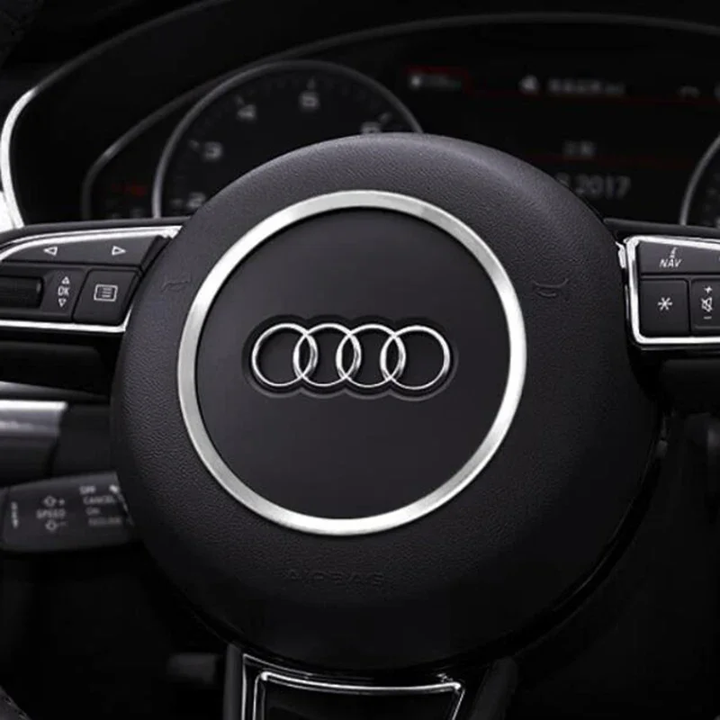 Car Steering Wheel Decoration Ring Trim Cover Sticker For Audi A1 A3 A4 A5 A6 A7A8 Q3 Q5 Q7 SQ5 S1 S3 S4 S5 S6 S7 S8 RS3 RS5 RS6