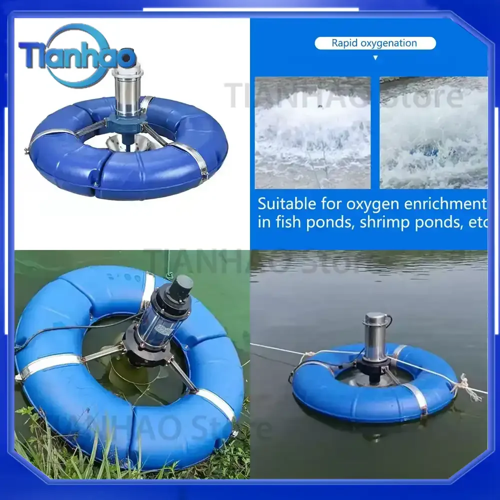 High-Quality Aquaculture Machine Submersible Aerator for Fish and Shrimp Pond Aeration
