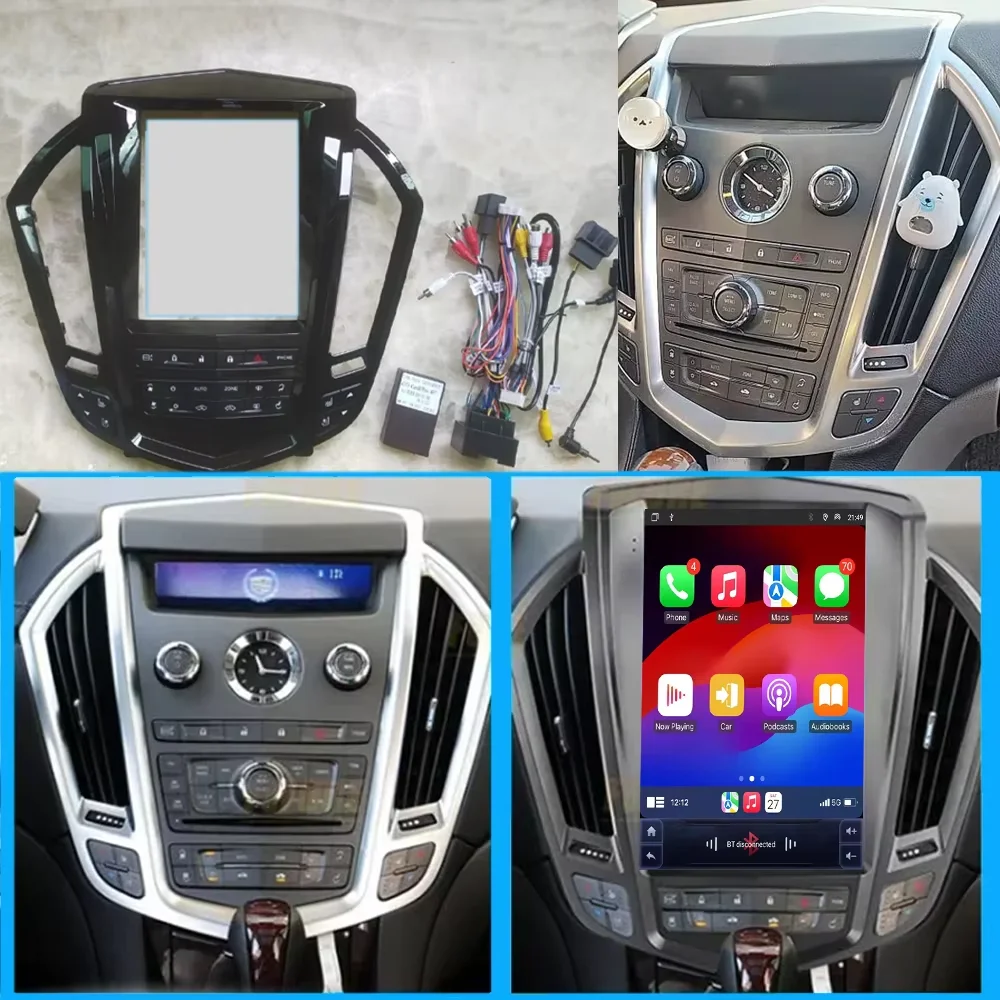 Android 16 Auto Car Radio For Cadillac SRX 2009 2010 2011 2012 Carplay Multimedia Video Player 2K Touch Screen Car Stereo 5G BT