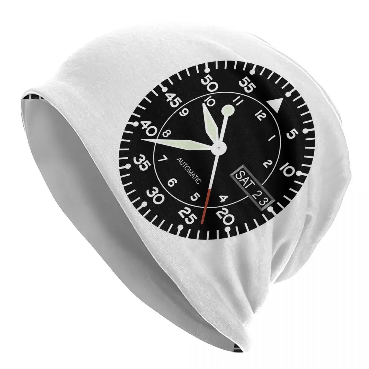 Seiko Aviation Flieger Watch Face Warm Knitted Cap Hip Hop Bonnet Hat Autumn Winter Outdoor Beanies Hats for Unisex Adult