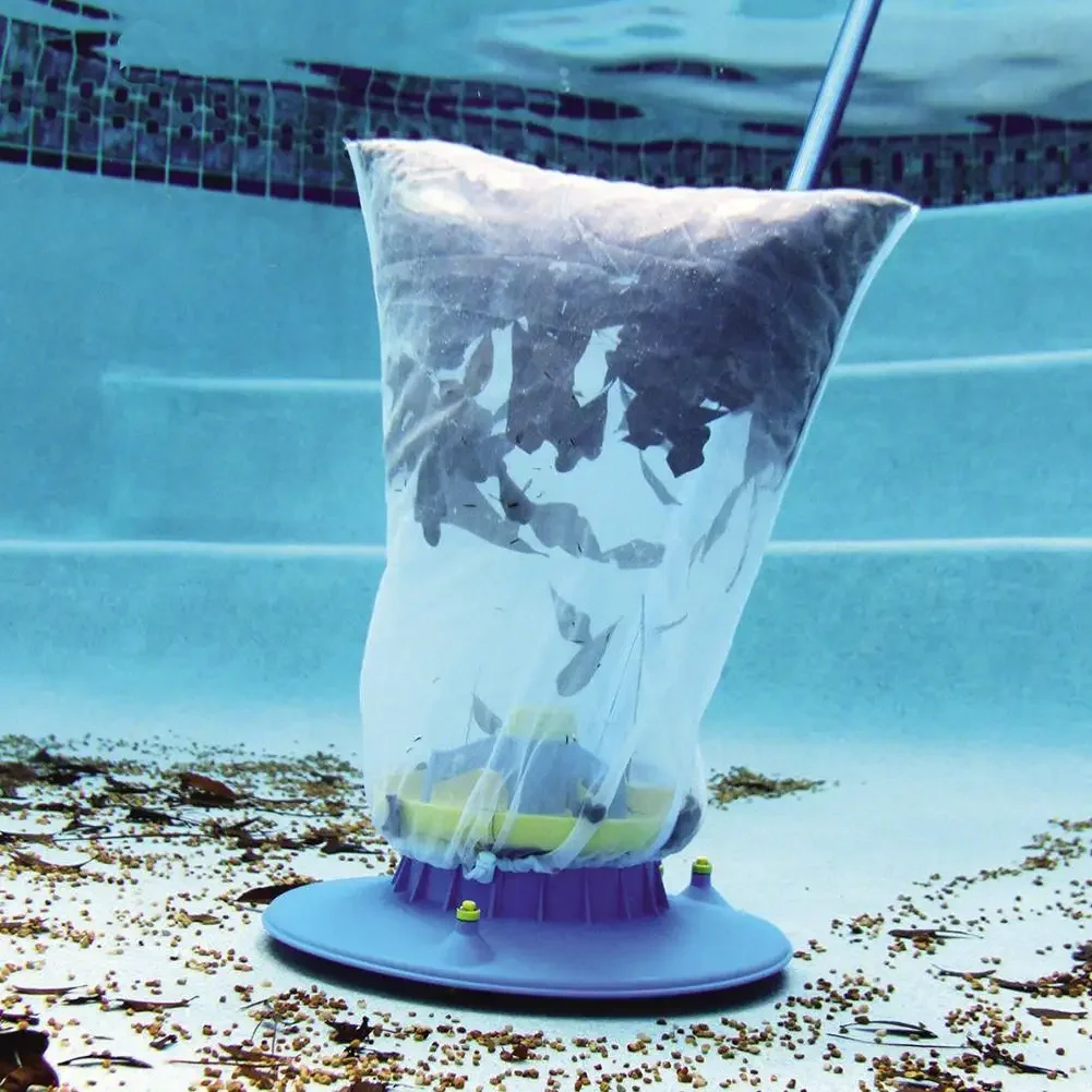 Vacuum Cleaner Robot with Mesh Bag Underwater Cleaning Tool Pool Cleaning Vacuum Cleaner Suction Head for Swimming Pools
