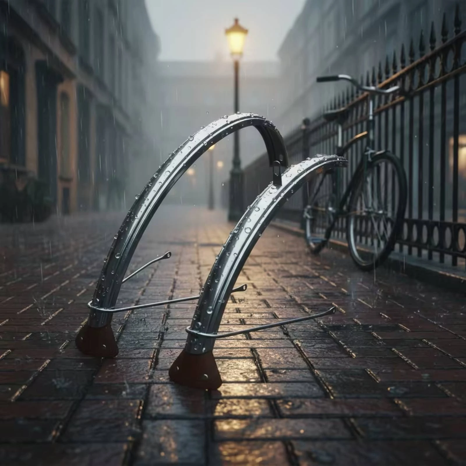 2 Pieces Stainless Steel Cycle - Fender Mudguard Set 评论和价格