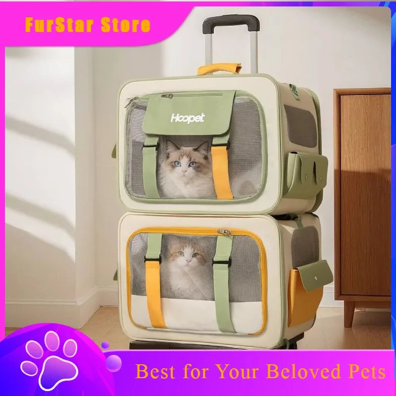FurStarOxford Cloth Pet Shoulder Backpack Portable Outdoor Cat Carrier Large Capacity Warm Pet Travel Bag Lightweight Pet Cage F