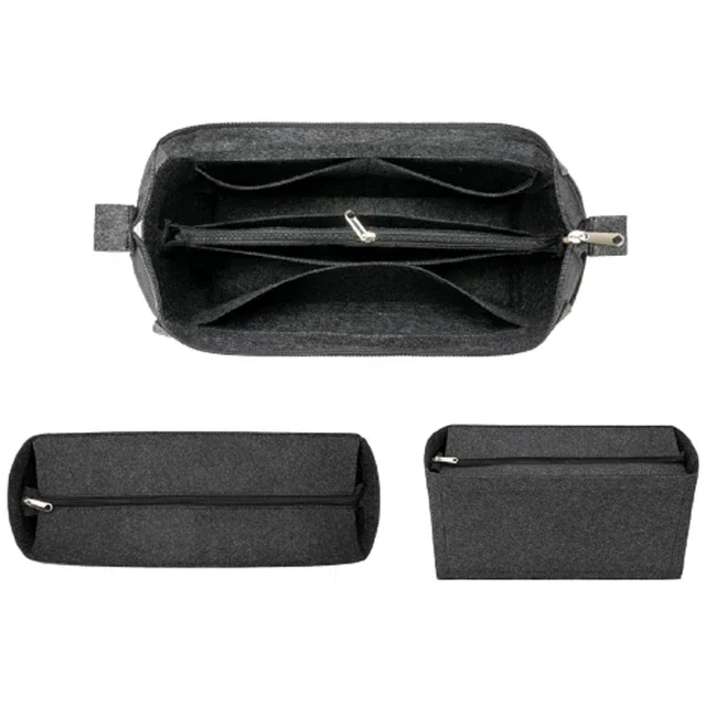 Large Capacity Felt Liner Organizer Storage For Dior Book Tote Handbag Portable Small Makeup Bag Anti Wear Accessories