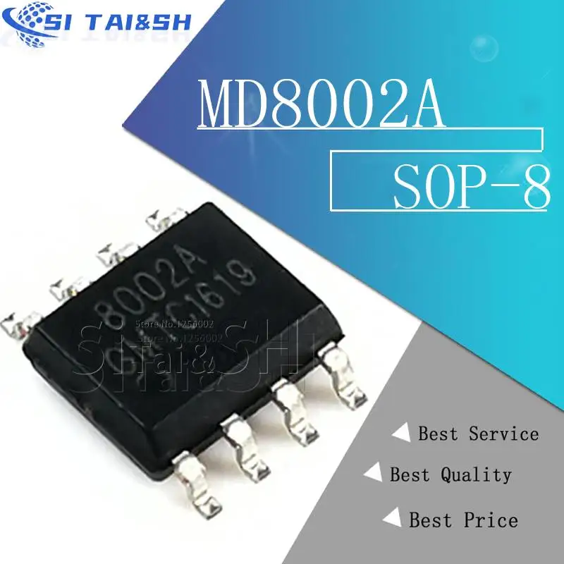 10PCS MD8002A SOP8 MD8002 SOP 8002A SMD SOP-8 8002 CKE8002B NS8002 new and  original IC