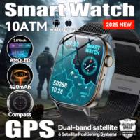 New For HUAWEI GPS Tracker Smart Watch Men Compass Military Outdoor Sport Watch 2.01'' HD Screen Waterproof Man Women SmartWatch