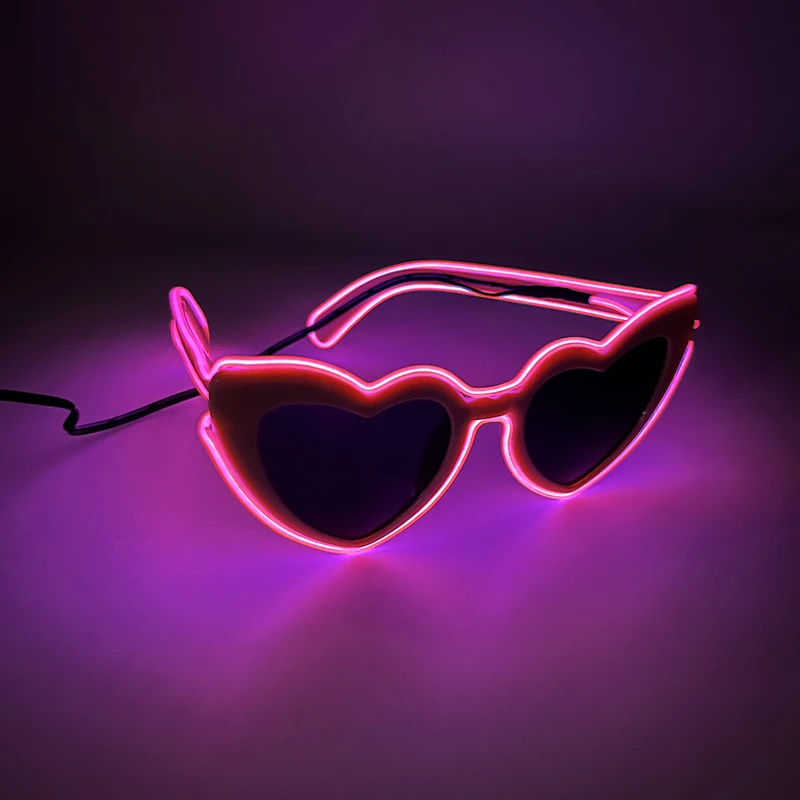 LED-Brille, nur verheiratet, Hochzeit, Braut, Überraschungsgeschenk, Paar-Brille, Souvenirs, leuchtende Herz-Brille, verheiratete Sonnenbrille – Detail 20