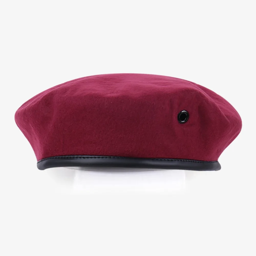 Retro Adjustable Berets Hat Solid Color Spring Summer Adult Painter Cap Cosplay Uniform Cap Security Cap