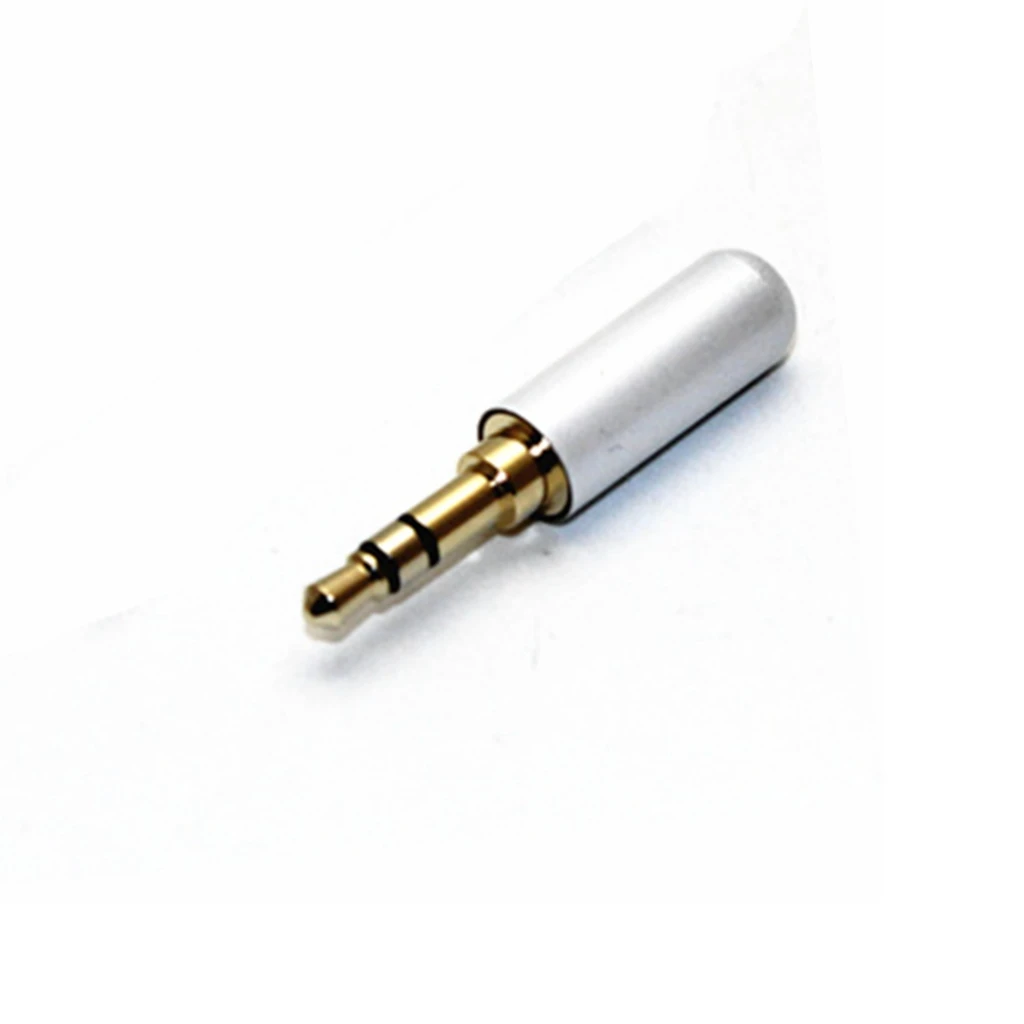 1 قطعة 3.5 مللي متر 3 القطب مقبس استريو 3 دبوس ذكر مطلية بالذهب سماعة إصلاح مهايئ الرافعة سبائك معدنية سلك الصوت لحام موصل #6