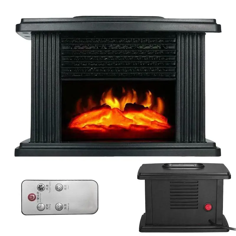 

Fireplace Heater 3D Flame Effect 1000W Portable Freestanding Heater With Fast Heating for Dining Room, Study Room, Living Room