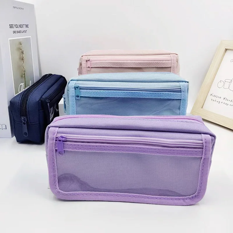 مقلمة Bview Art ذات سعة كبيرة ومتعددة الطبقات - منظم قرطاسية مدرسية مقاوم للبقع للطلاب #3