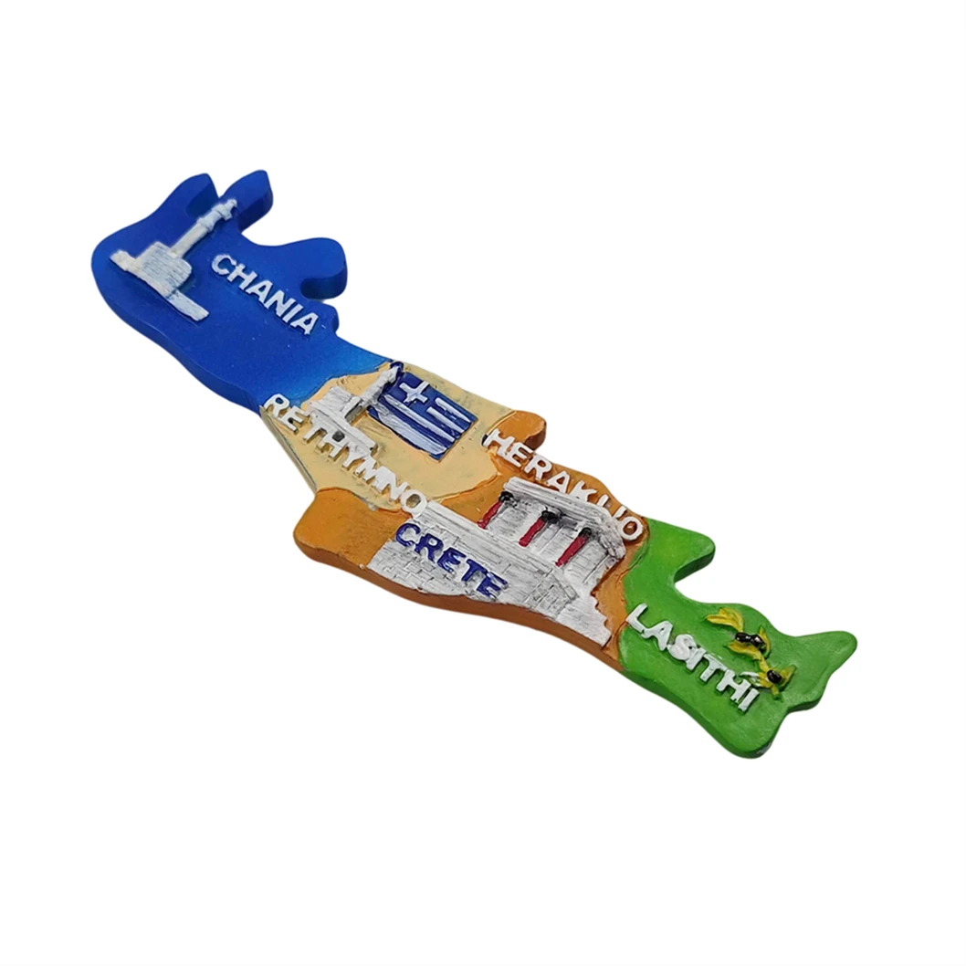 مغناطيس ثلاجة يوناني ثلاثي الأبعاد ، هدية تذكارية ، راتنج ، صناعة يدوية ، ثلاجة ، مجموعة ديكورات للمنزل والمطبخ