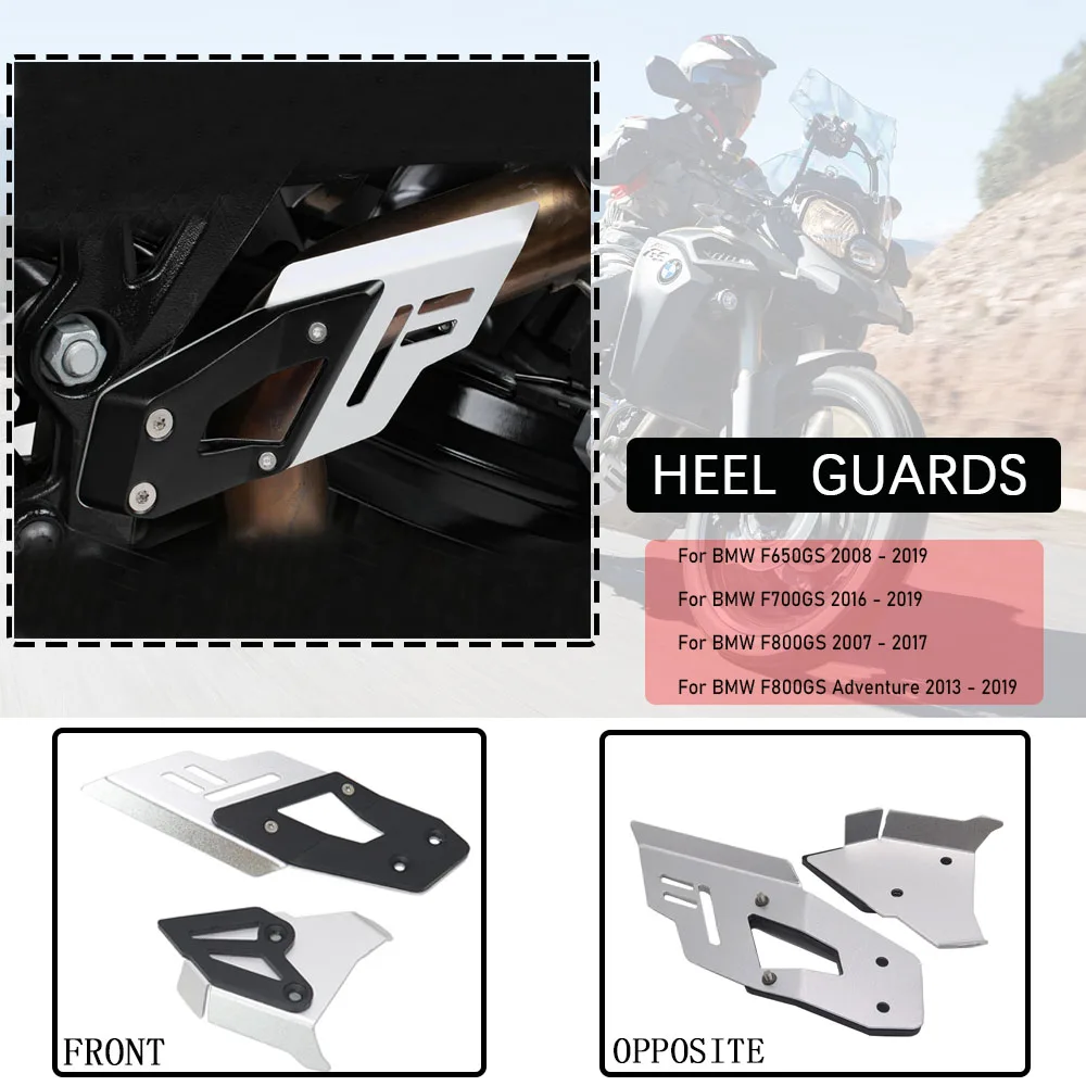 

New For BMW F650GS F700GS F800GS F800GS Adventure Left Right Heel Guard Foot Peg Bracket Rear Set For F 650 700 GS F 800 GS ADV