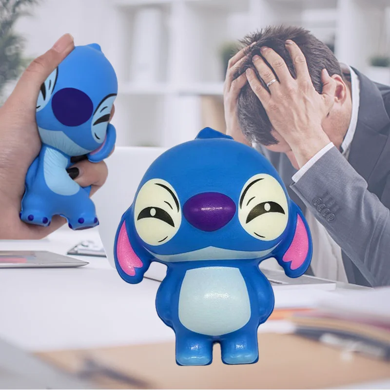 Kawaii Stitch Decompression Toy Anime Figures Stress Relief Squishy Children Hand Pinch Toy Healing Gift Accessories Wholesale