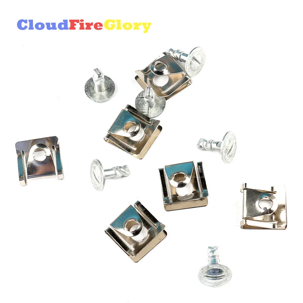 CloudFireGlory For BMW E39 E38 E52 Z8 20Pcs Radiator Air Duct Kit Rivet Trim Screw Plug Clips 51718218852