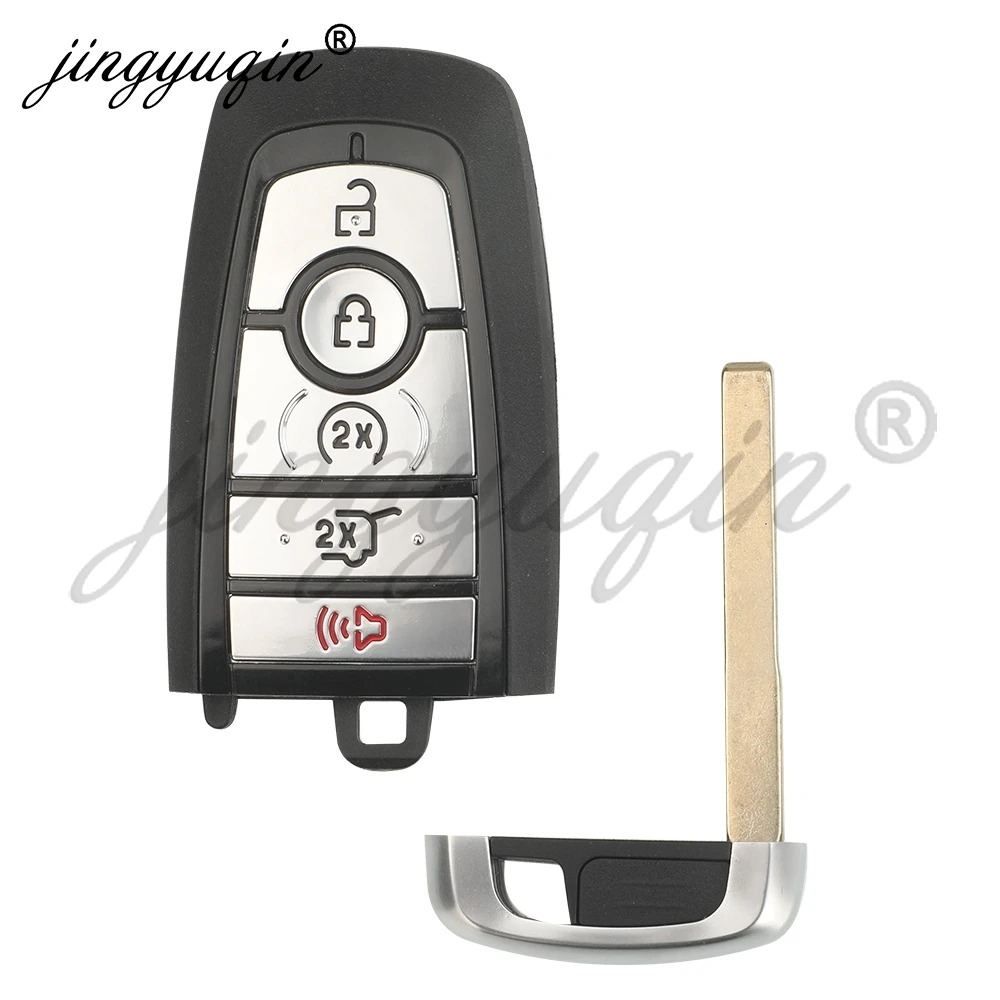 Jingyuqin 433.92/434/868/902Mhz Remote Car Key For Ford Edge Explorer Expedition Fusion Mondeo F150 F250 Mustang Smart Keyless