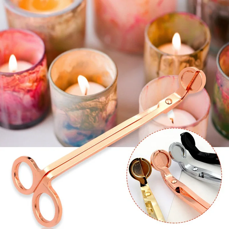 1pc Candle Wick Scissors, 18cm Iron Candle Wick Scissors, Household Solid Color Scissors