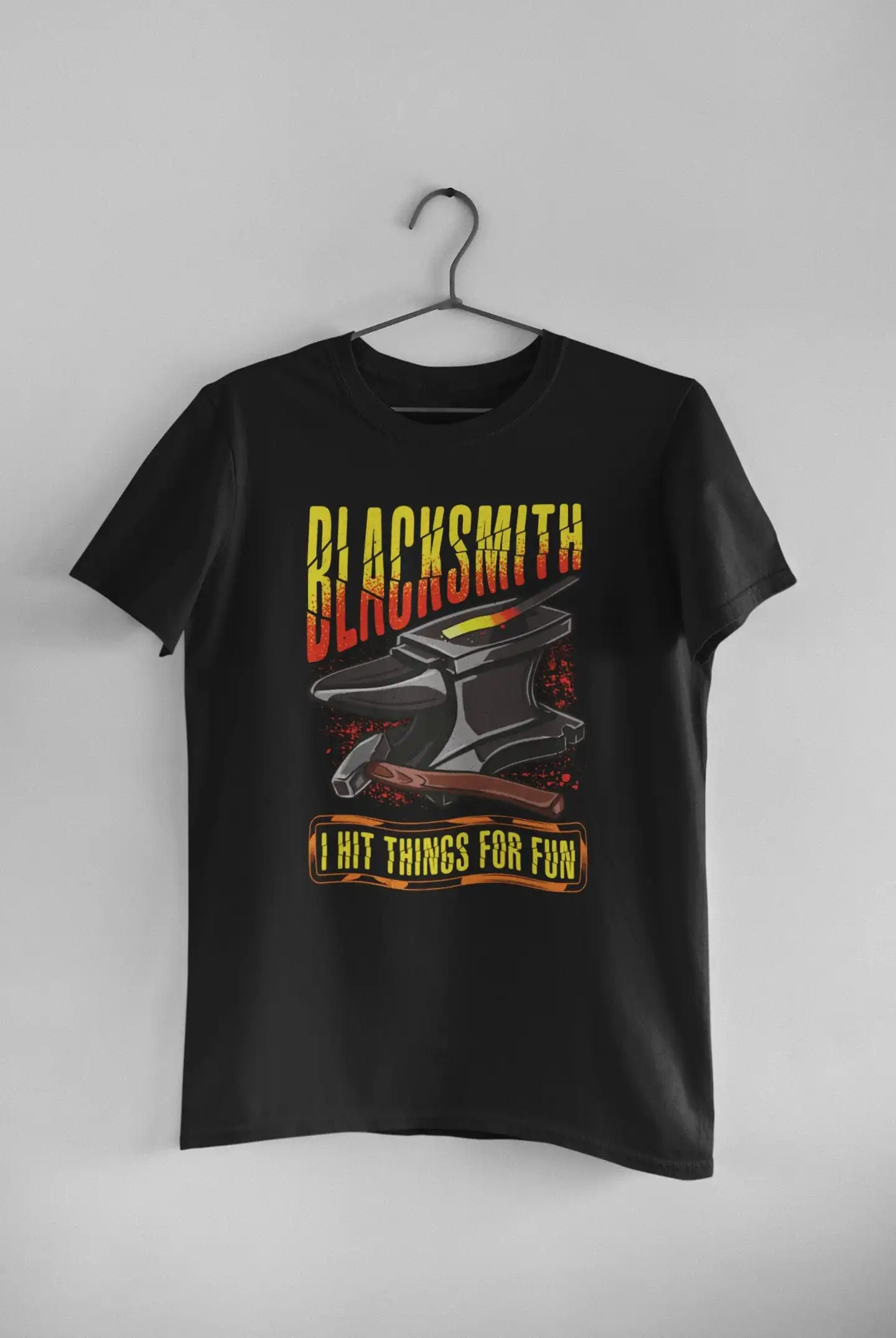 Blacksmith T Shirt Blacksmithing Forging I Hit Things For Fun