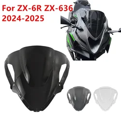 Motorbike ZX-6R ZX-636 Windscreen Windshield Wind Deflector Shield Screen Visor Glass For Kawasaki Ninja ZX6R ZX636 2024 2025