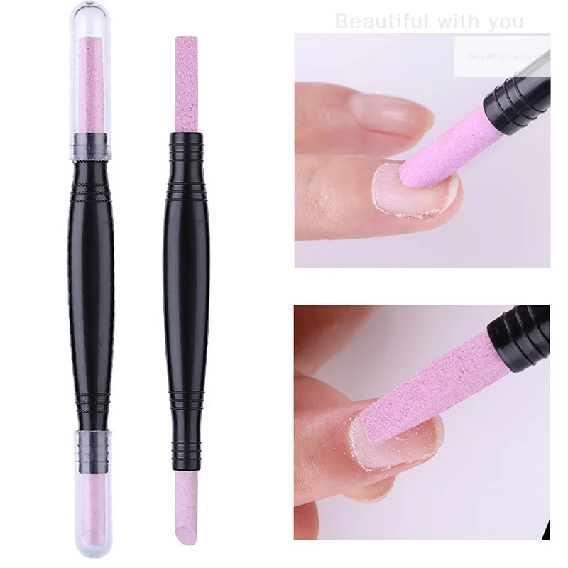 1PC Portable Quartz Grinding Pen Nail Cuticle Scissors Dead Skin Remover Nail Polish Manicure Stick Nail Files Accessories Tool