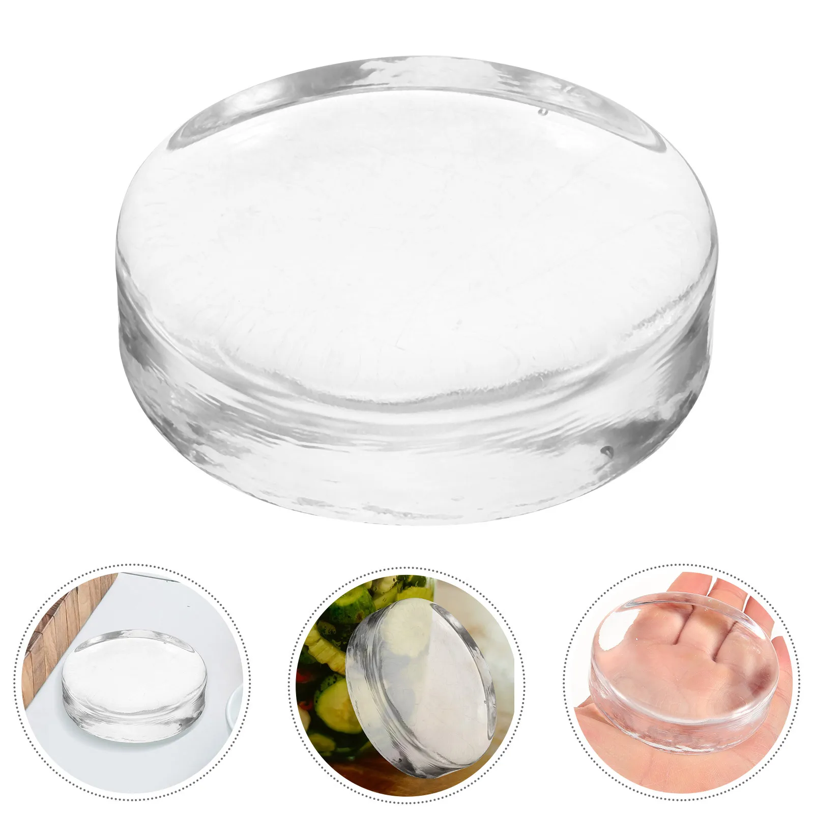 

Pickling Weight Glass Round Fermenting Jar Tool For Vegetables Tofu Sauces Kimchi Canning Small Weights Kitchen Supplies