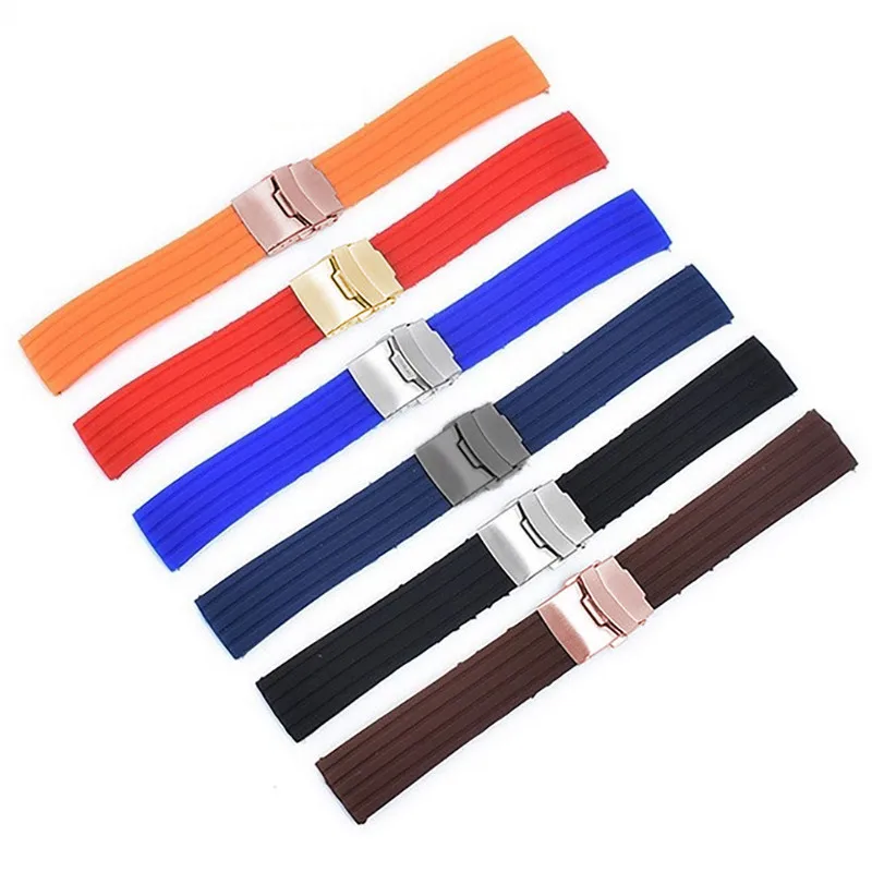 Silicone Rubber Watch Strap 18mm 20mm 22mm 24mm Quick Release Universal Women Men Watch Band Sport Soft Bracelet for Huawei image 2