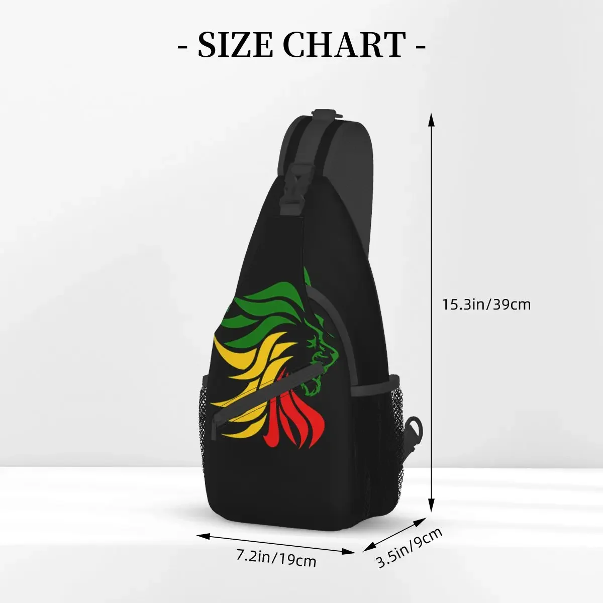 Crossbody Bag Sports Rasta Lion Rastafari Jamaica Judah Chest Bag Unisex Women Man Fashion Shoulder Backpacks Travel