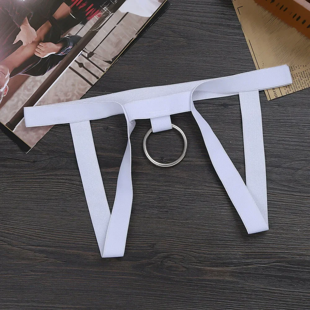 Tanga Sexy erótica con entrepierna abierta y junta tórica para hombre, lencería transpirable, Bikini, suspensorio, ropa interior, tangas, calzoncillos huecos para hombre