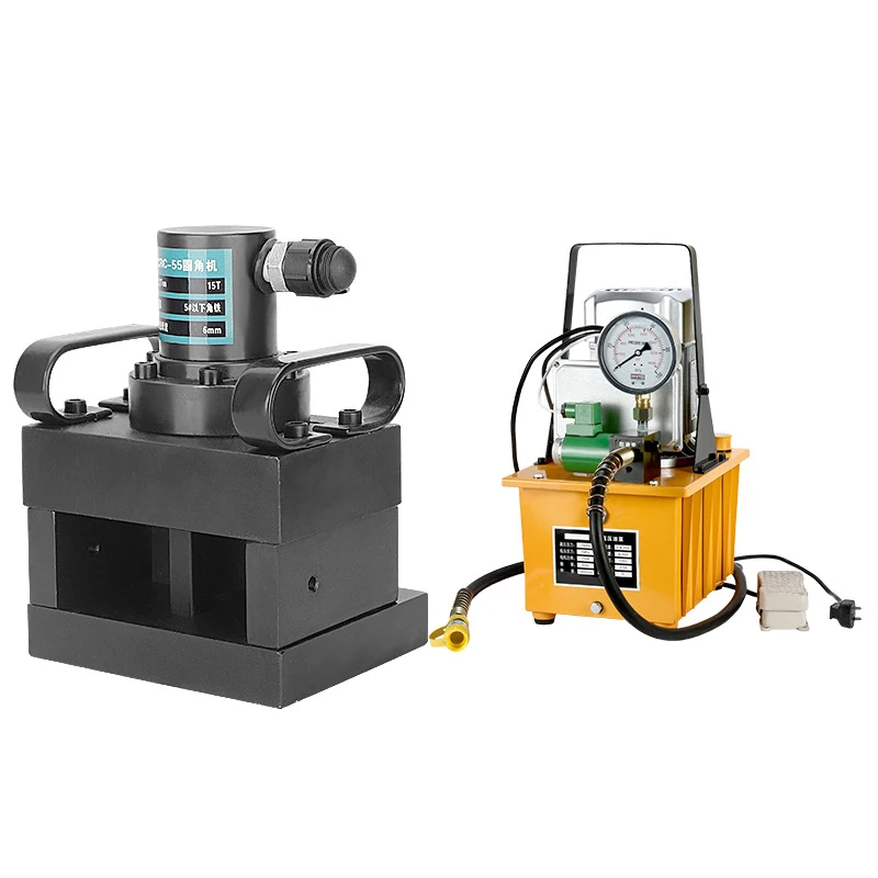 Hydraulic chamfering machine CRC-55 Angle iron rounding processing cutting edge Split angle steel cutting arc angle