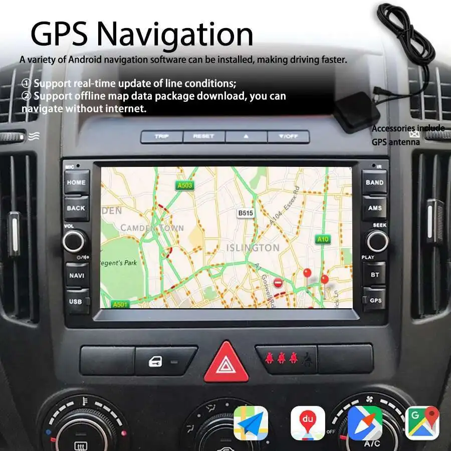 Android 14 CAR RADIO GPS For KIA CEED 2007 2008 2009 Wireless CarPlay Vehicle Multimedia Stereo Player Auto Audio Navi Stero 4G
