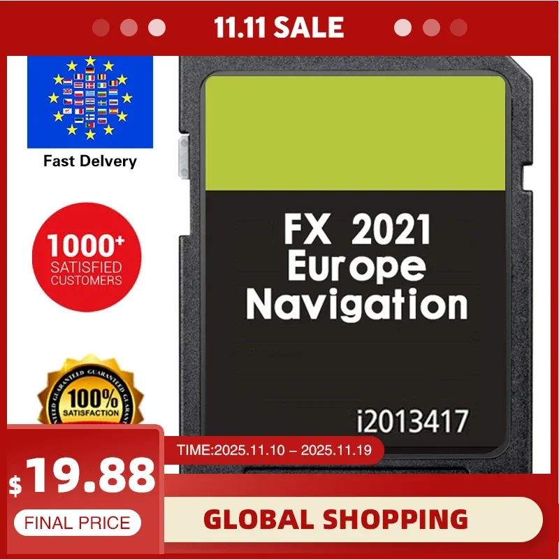 

Fast Delivery for Ford FX 2021 C-Max Focus Car Sat Nav Navigation Map EU Update SD Card with Free Anti Fog Flim