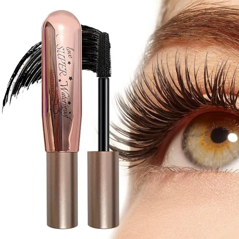 InjFiber-Mascara 4D pour extension de cils, résistant à l'eau, extra volume, anti-taches, curling, allongement, outil de maquillage pour les yeux