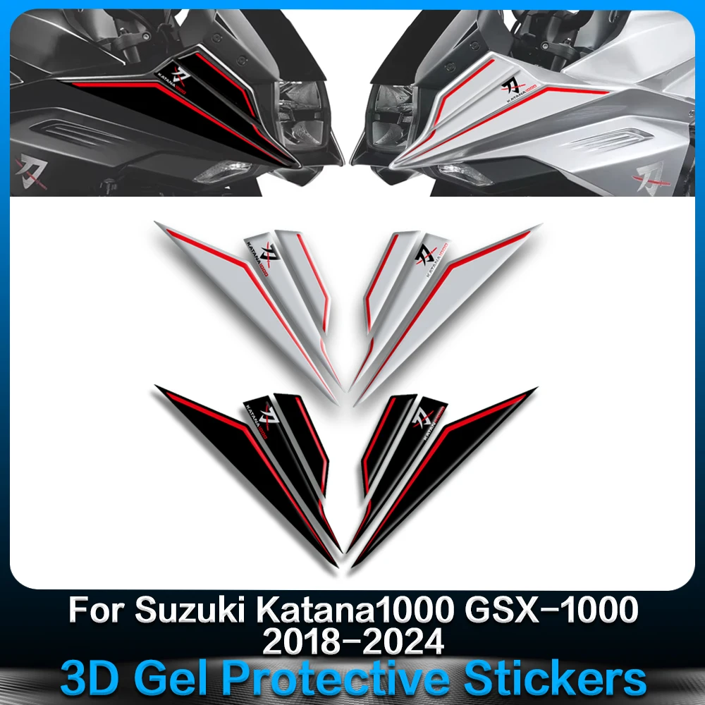 3D Gel Protection Stickers For Suzuki Katana 1000 2018-2024 2019 2020 2021 2022 2023 Motorcycle Fairing Paint Protection decal