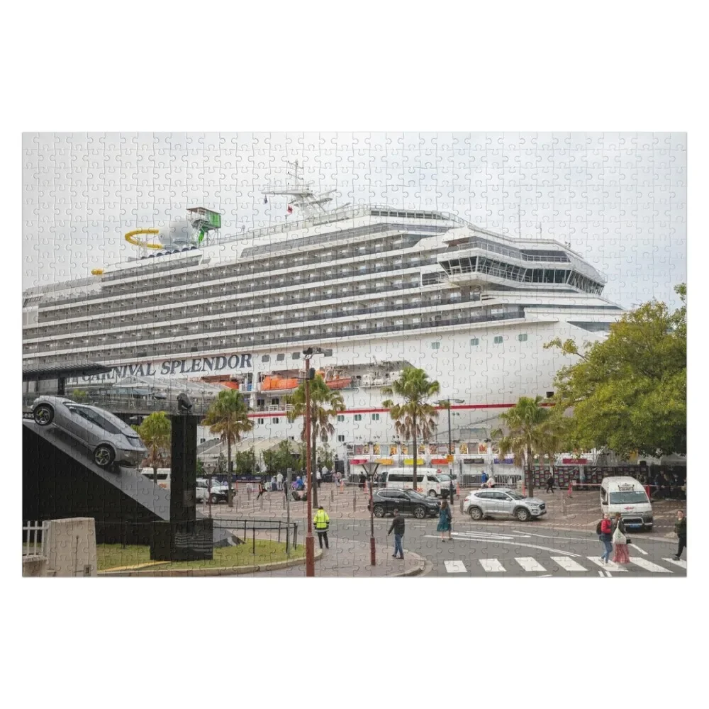 Carnival Splendor moored Circular Quay Jigsaw Puzzle ของเล่นที่กําหนดเองสําหรับเด็กที่กําหนดเองพร้อมรูปภาพที่กําหนดเองปริศนาไม้ที่กําหนดเอง