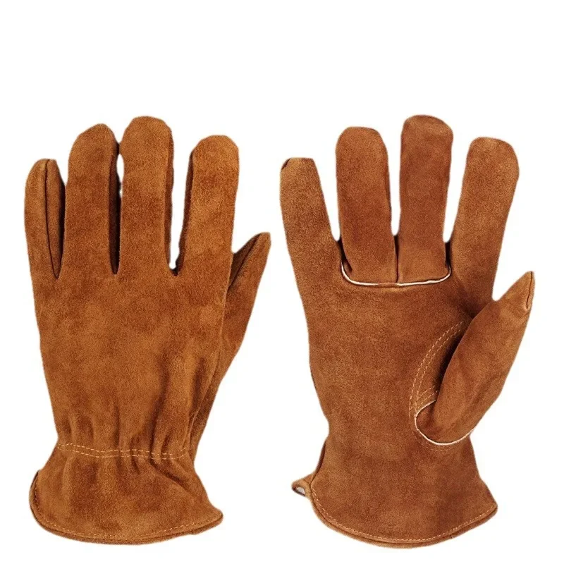 Work Gloves Winter Insulated Snow Cold Proof Leather Glove Thick Thermal Imitation Lambswool - Extra Grip Flexible Warm for Work