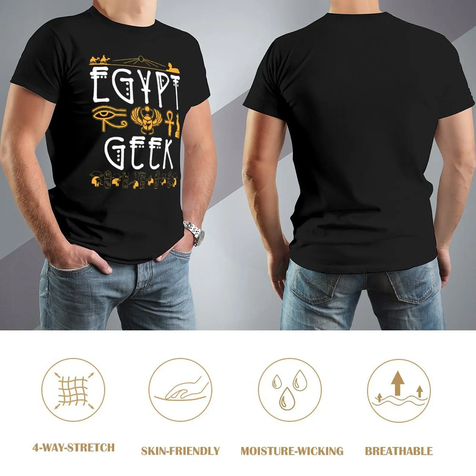 Egyptology Archaeologist Gifts Egypt Geek Essential T-shirt Fresh Sports  Funny Geek Top Tee Cute Fitness USA Size