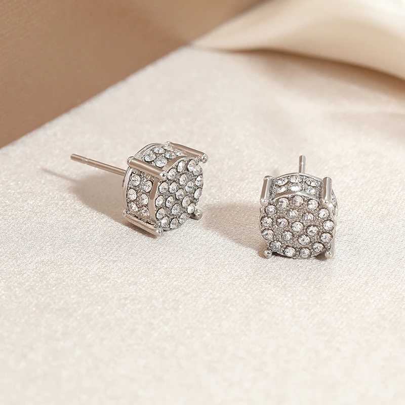 Elegant Fashion Luxury Creative Round Zircon Earrings Natural Zircon Earrings Women\'s Earrings Jewelry Wedding Engagement Weddin
